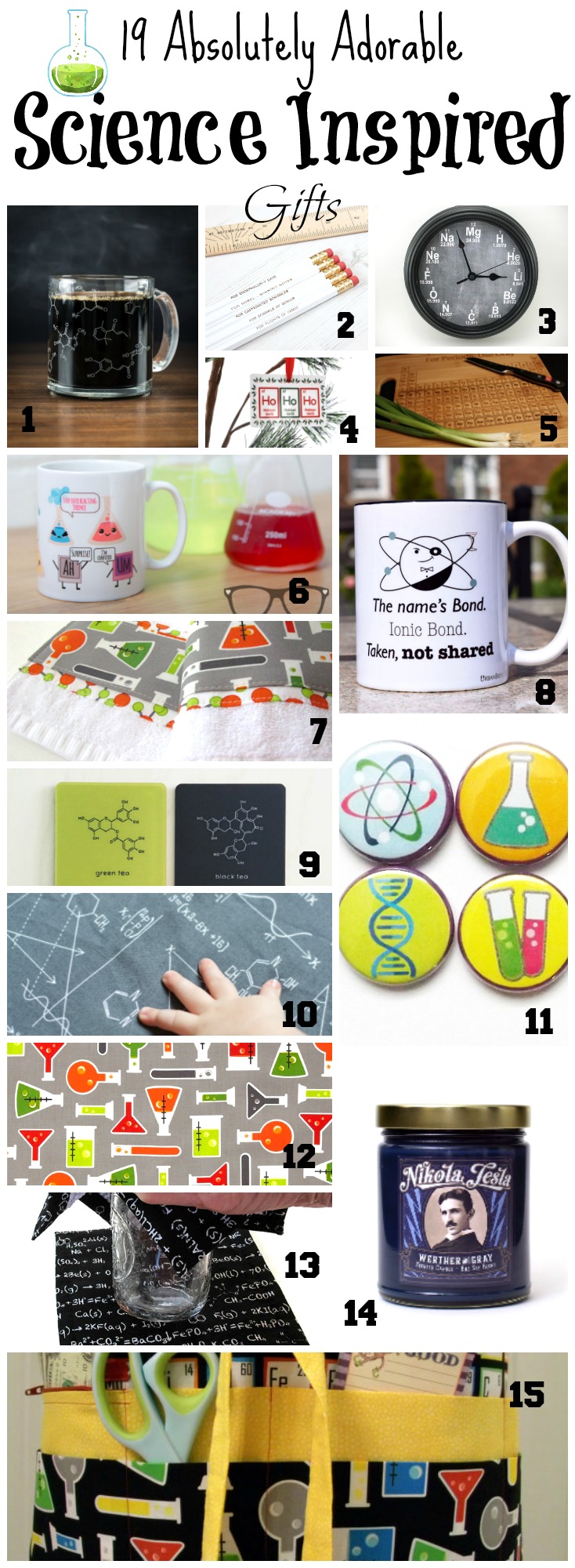 19 Absolutely Adorable Science Inspired Gifts for the Scientist or