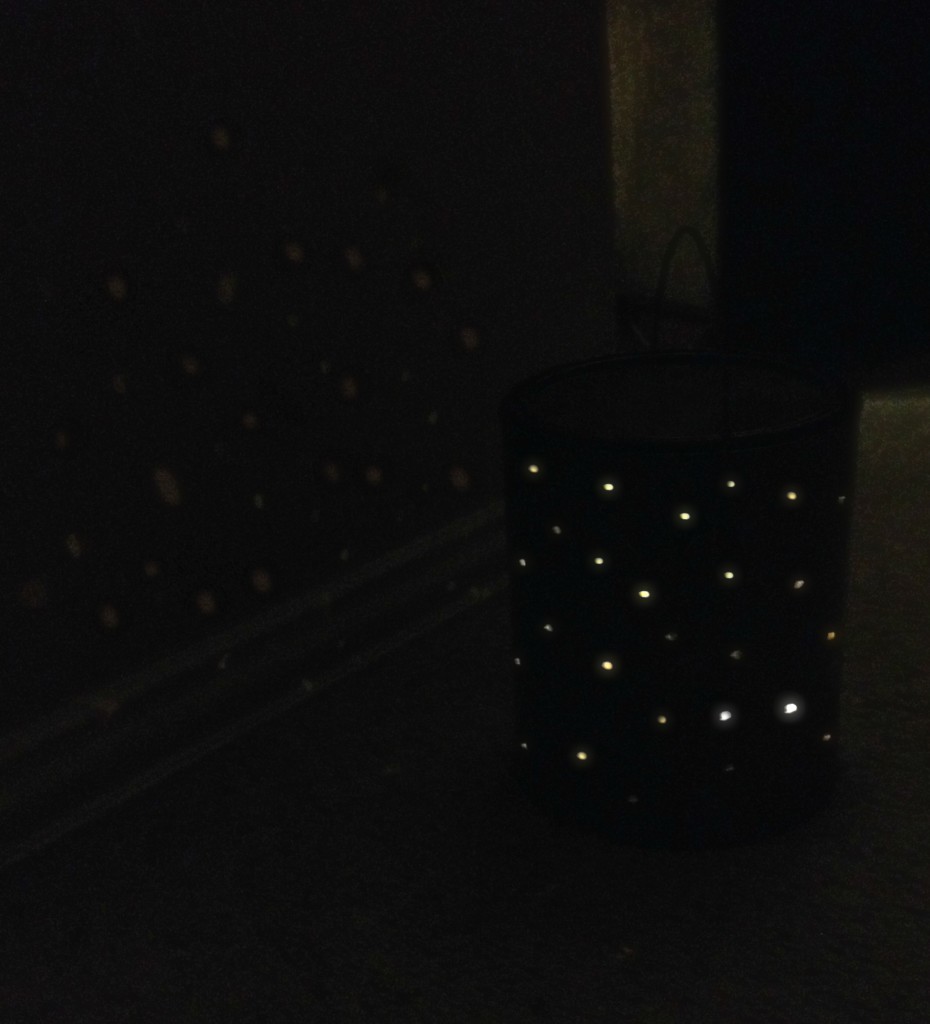 DIY Fairy Lantern at night
