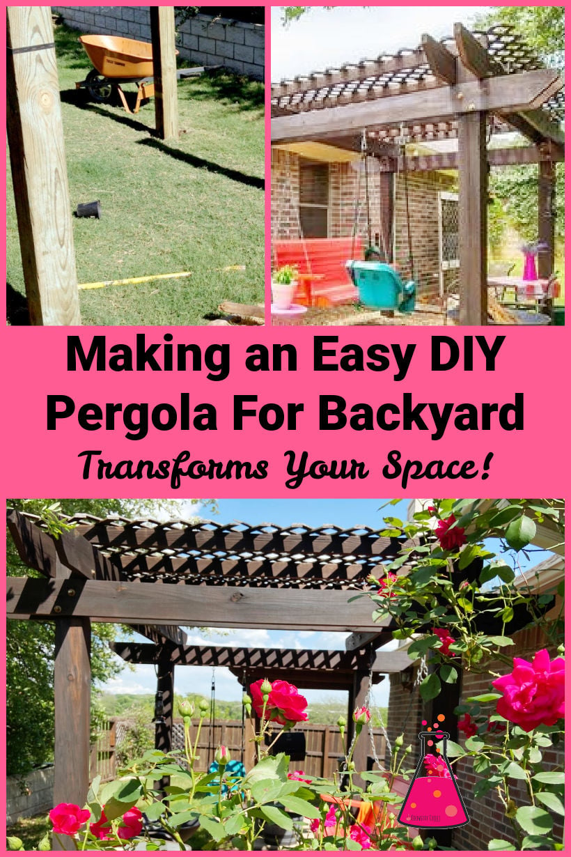 Easy DIY Backyard Pergola