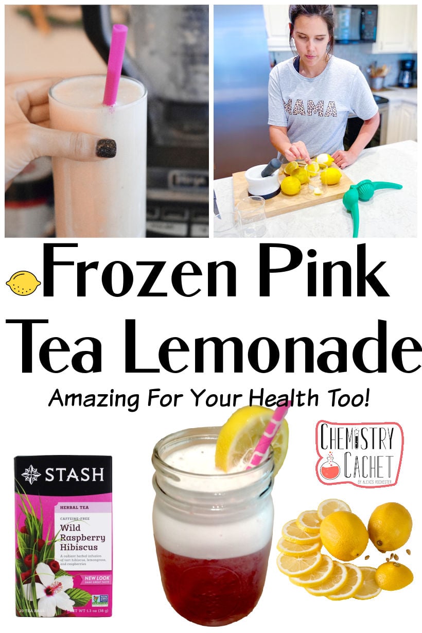Incredibly Healthy Frozen Pink Tea Lemonade