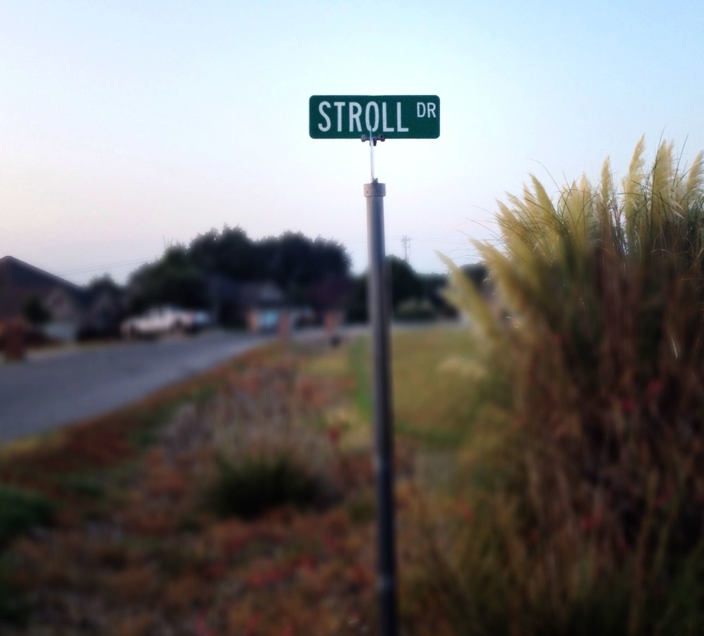 A stroll around the neighborhood