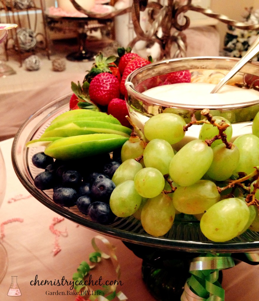 Elevated fruit platter for baby shower chemistrycachet.com