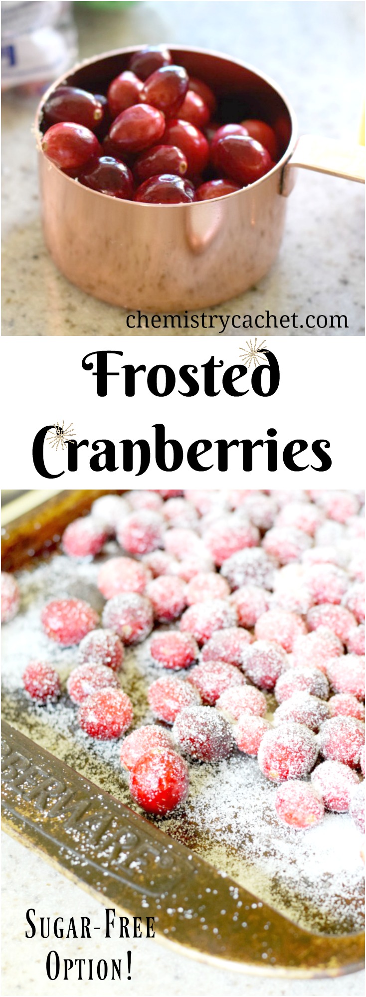 Frosted Cranberries Recipe. Easy and Beautiful! Plus sugar free cranberries on chemistrycachet.com