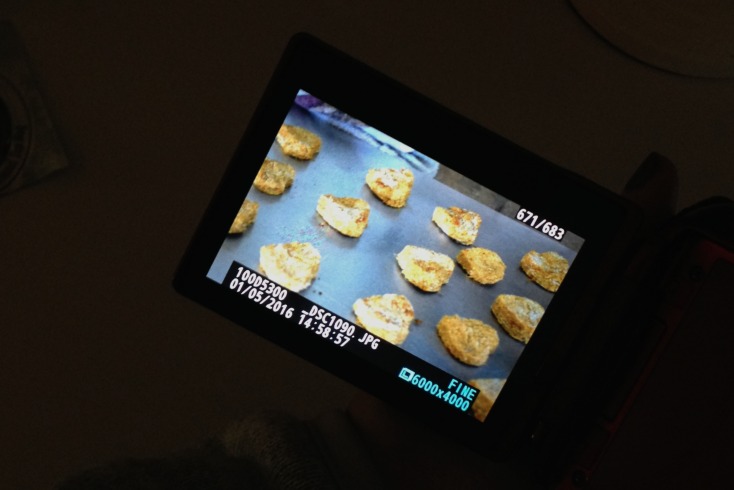 Behind the scenes in the kitchen