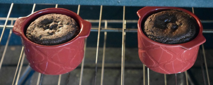 Chocolate fudge cake for two that's healthy!
