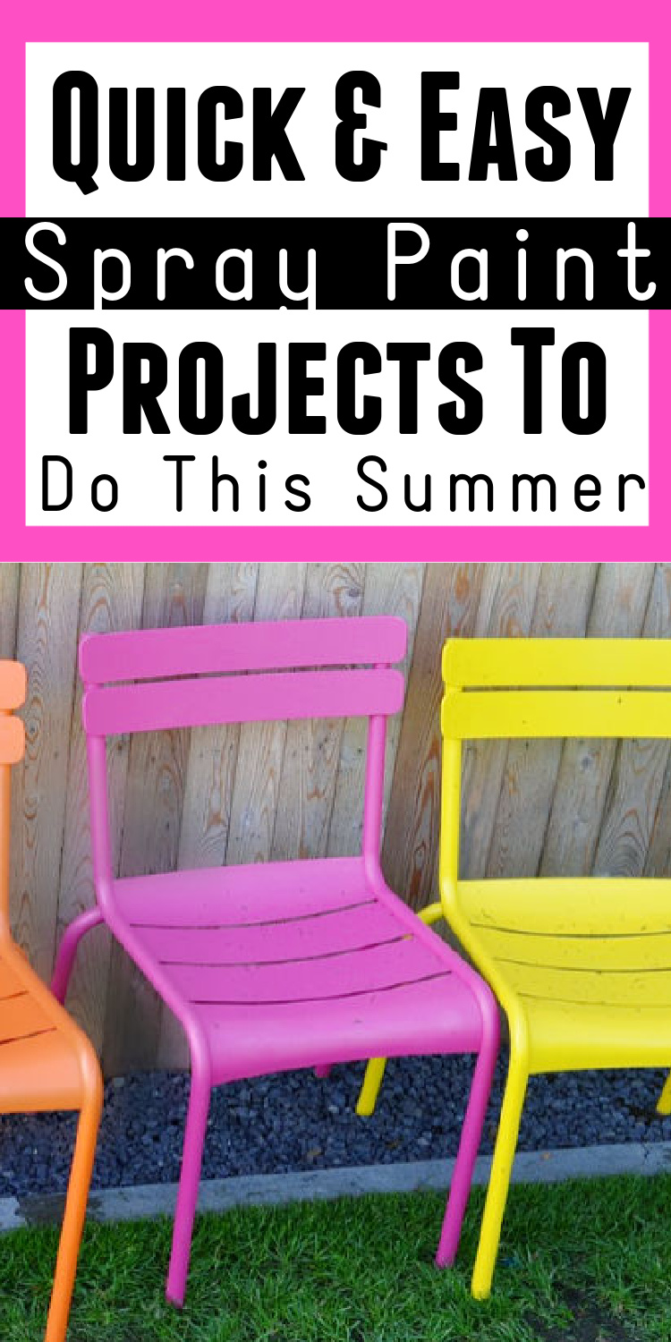 quick and easy spray paint projects to do this summer on chemistry cachet