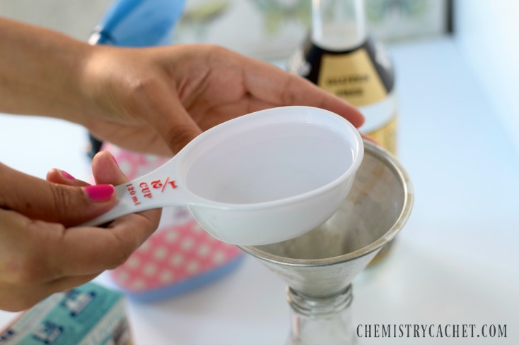 Easy Homemade Air Freshener Recipe infused with orange and rose! Find these easy steps for homemade air freshener on chemistrycachet.com