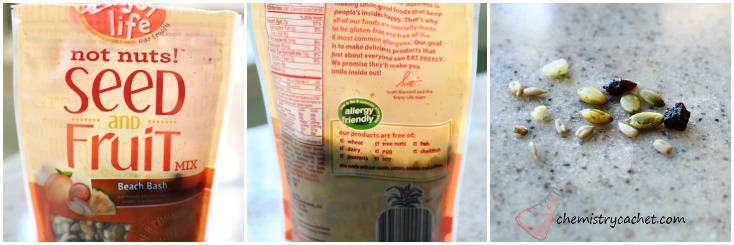 Supe Easy Creamy Overnight Oats that are totally allergy-free! Topped with @enjoylifefoods seed and fruit mix on chemistrycachet.com