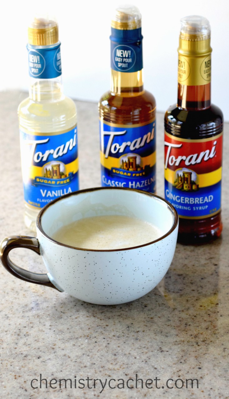 Easy Homemade Macchiato with delicious, easy whipped coconut milk. Different flavor options too! This dairy-free macchiato is just like at the coffee shop. See video and recipe on chemistrycachet.com