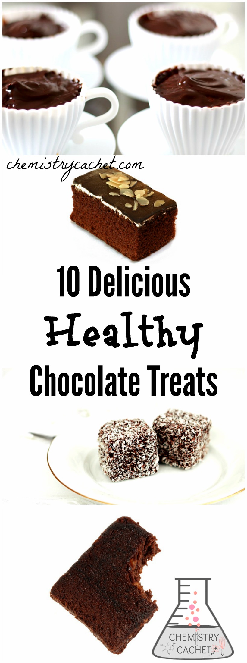 10 Delicious & Healthy Chocolate Treats (That Taste Decadent!) You would never guess these chocolate desserts are good for you too! See them on chemistrycachet.com