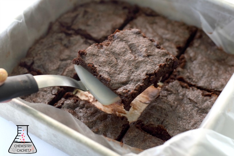 Incredibly rich and decadent dairy-free gluten-free brownies just like fudge! on chemistrycachet.com