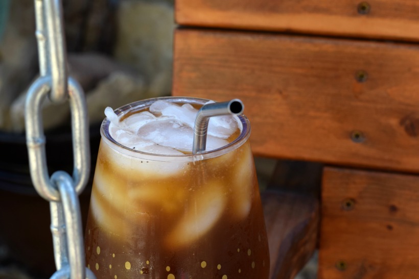 Happy Spring! Iced coffee on the porch swing
