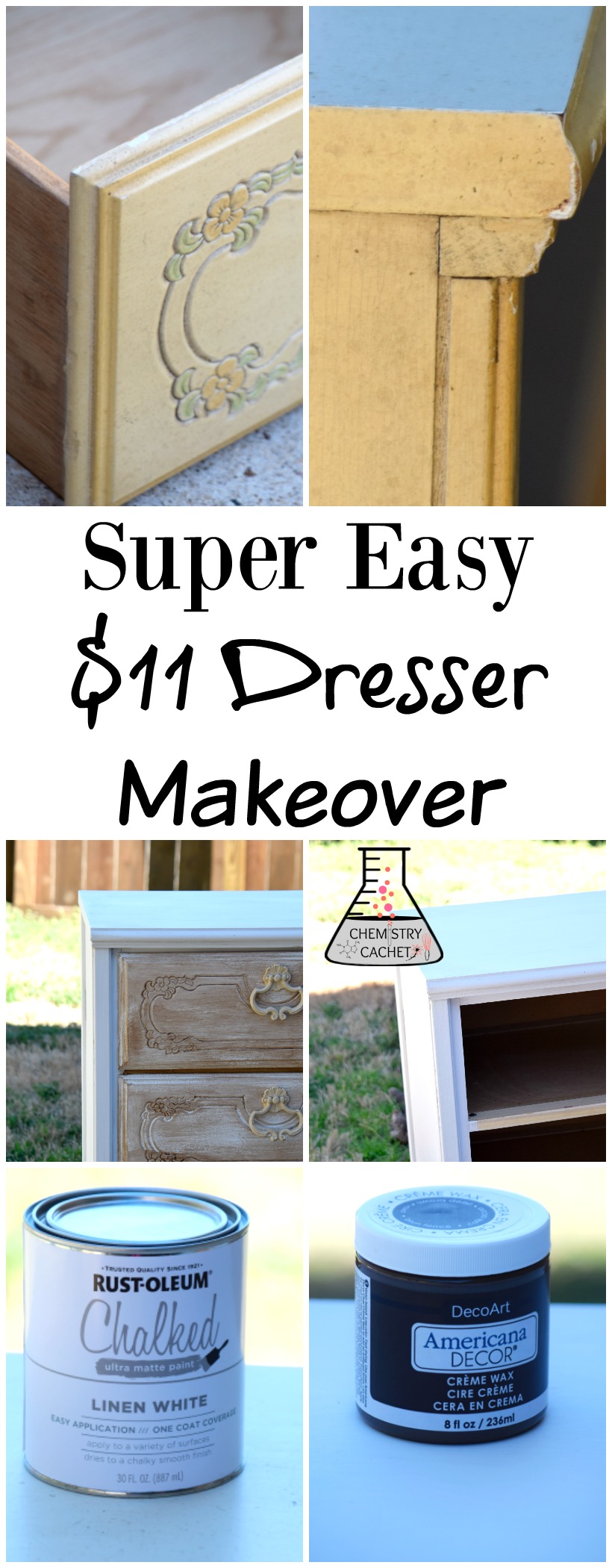 Super Easy Dresser Makeover for $11