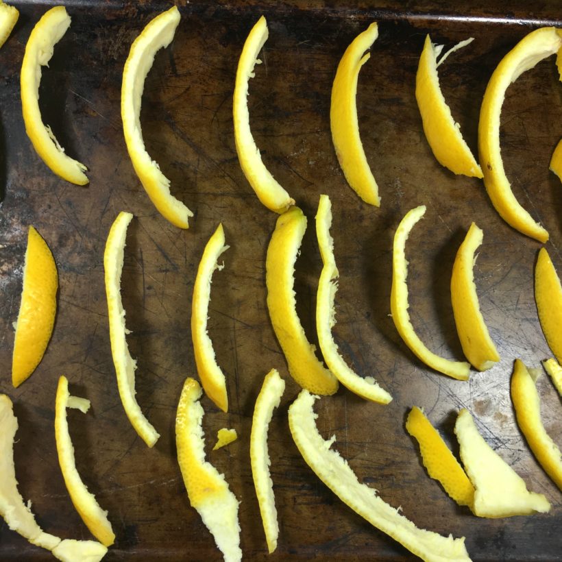 Dried lemon powder