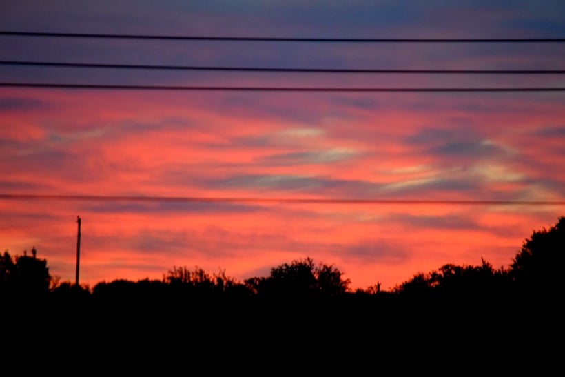 April hail storms in texas. April Sunrises