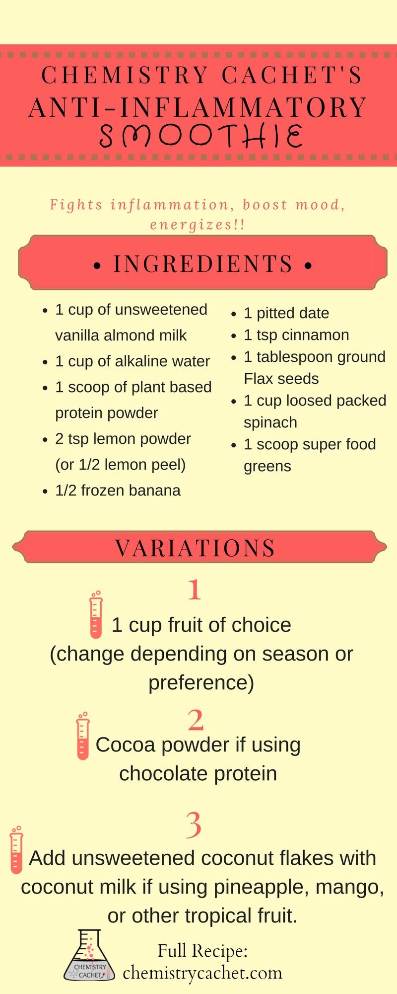  Cachet's ULTIMATE anti-inflammatory green smoothie on chemistrycachet.com