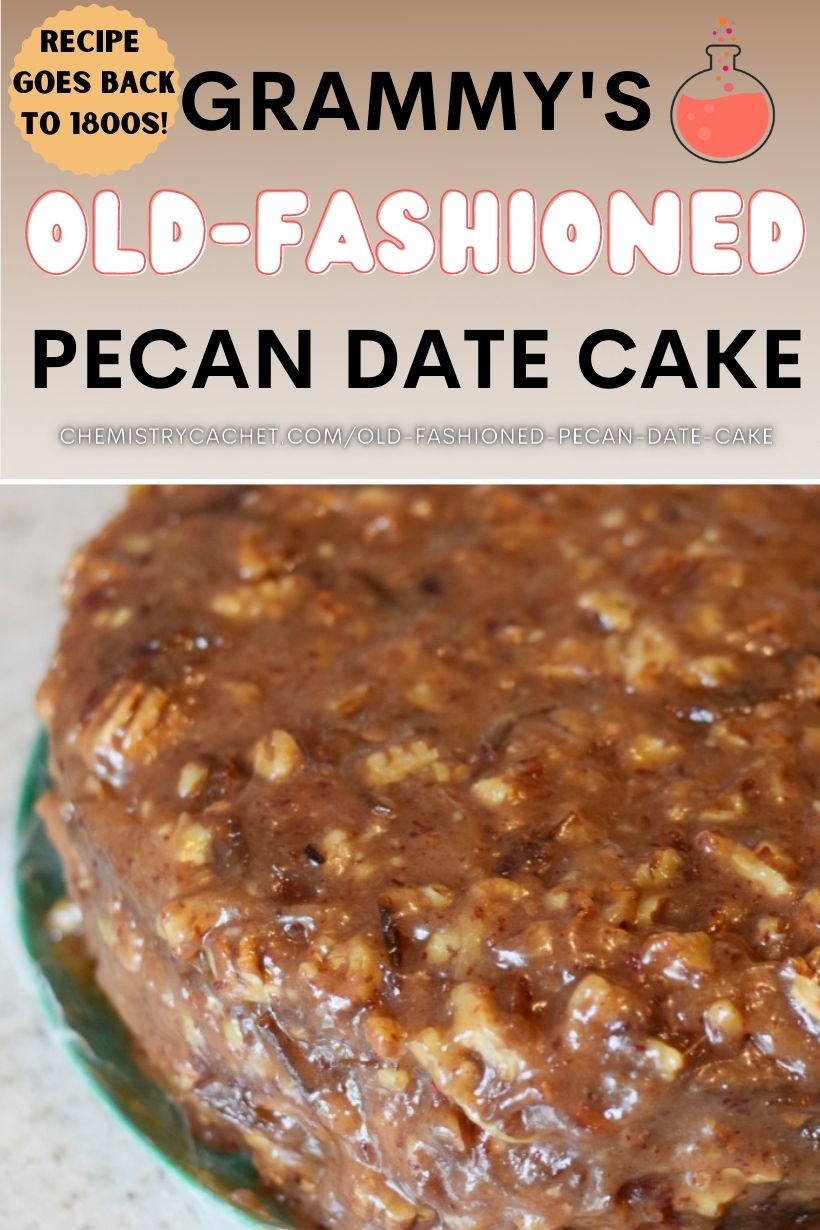 Old-Fashioned Pecan Date Cake Recipe