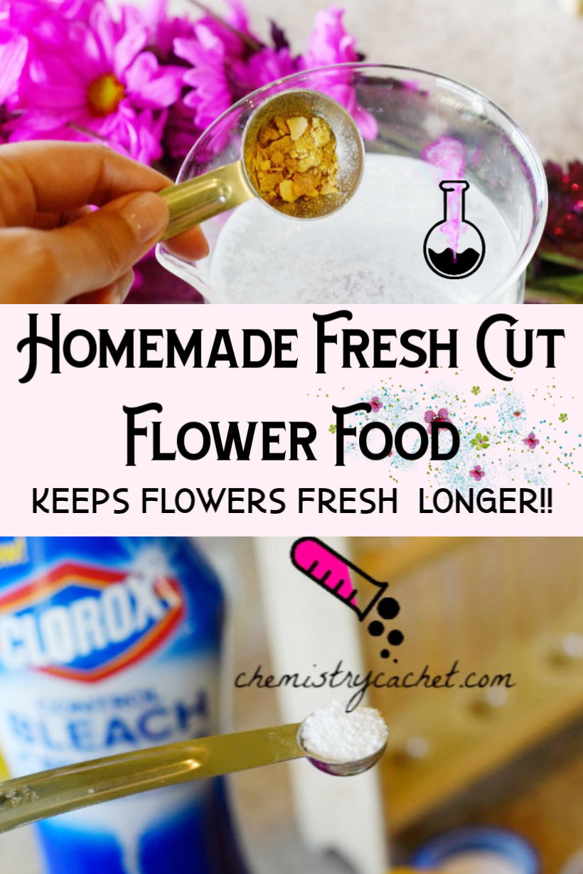 DIY fresh cut flower food