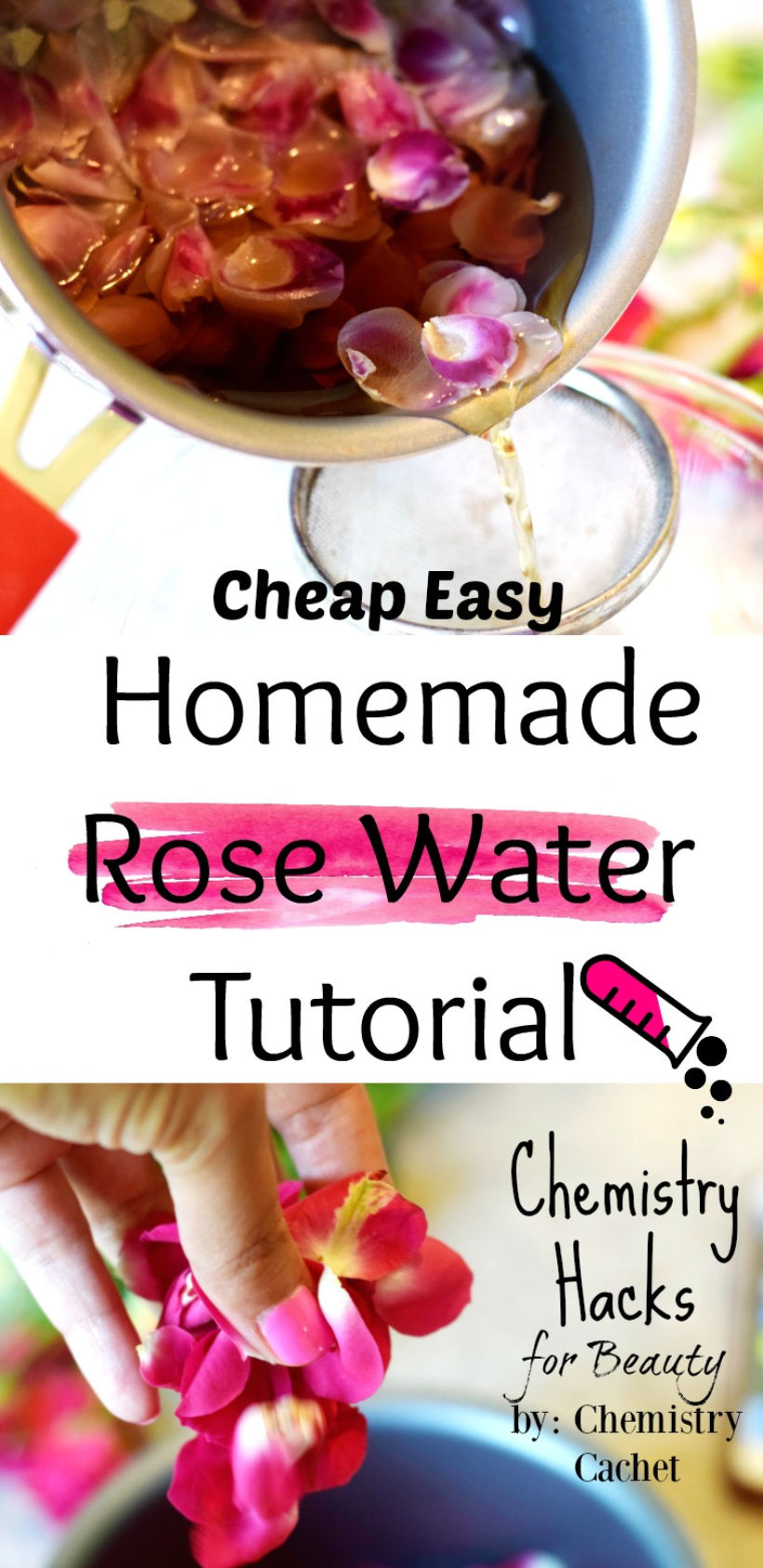 Cheap Super Easy Homemade Rose Water Tutorial