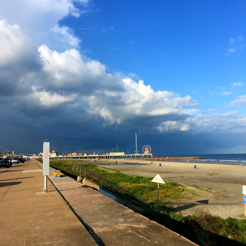 Vacationing in Galveston, storms rolling in