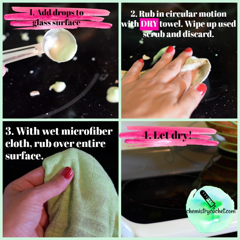 Homemade soft scrub recipe to clean glass surfaces the best way on chemistrycachet.com