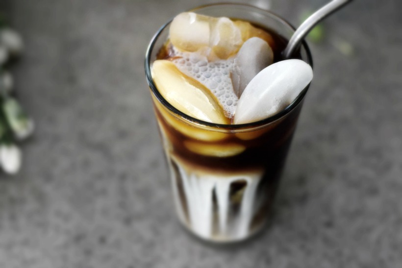 The most delicious energizing iced coffee recipe! Dairy-free, healthy, and super easy iced coffee on chemistrycachet.com