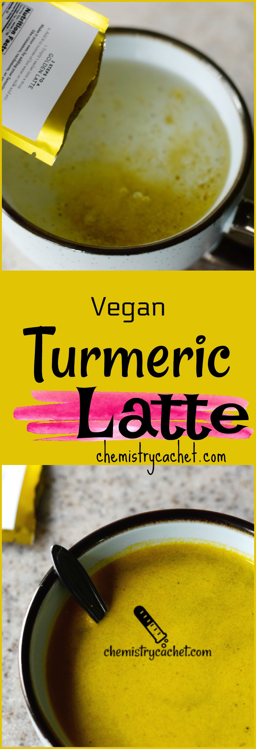 Caffeine-Free Vegan Turmeric Latte Plus Chemist Tips on Turmeric on chemistrycachet.com