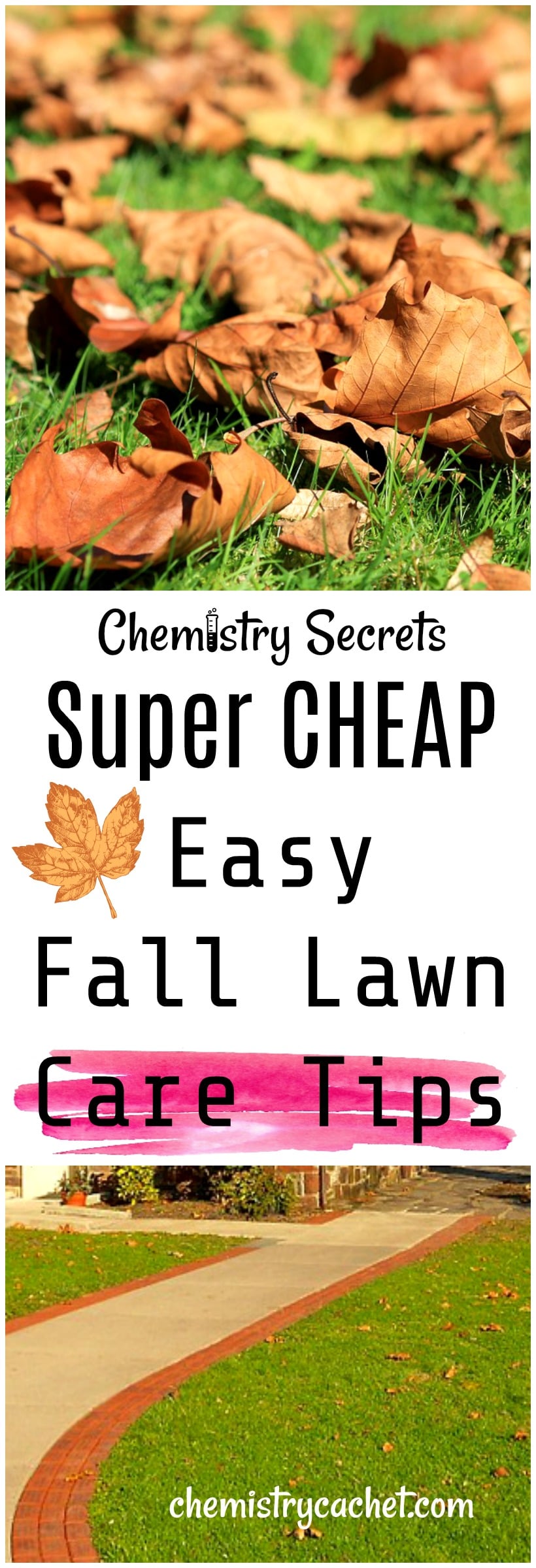Want to know the secrets to a beautiful spring lawn Follow these easy fall lawn care tips now! So cheap too! on chemistrycachet.com