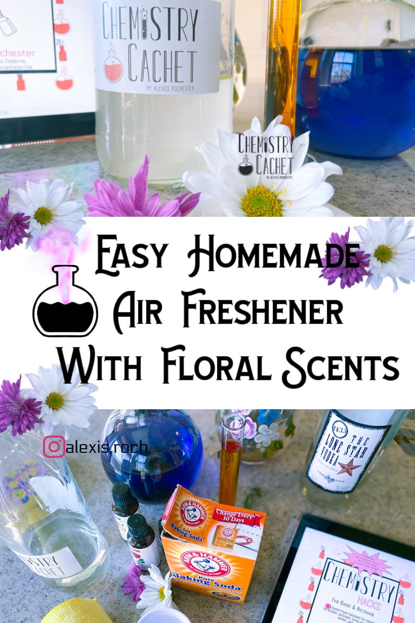 Homemade Air Freshener with Baking Soda and Floral Scent