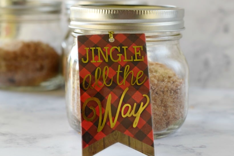 Homemade gingerbread sugar scrub