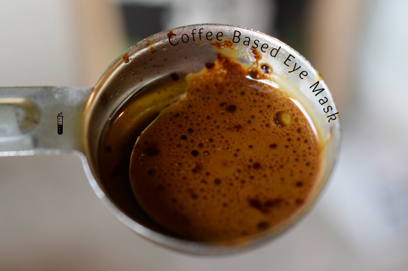 DIY eye mask coffee based