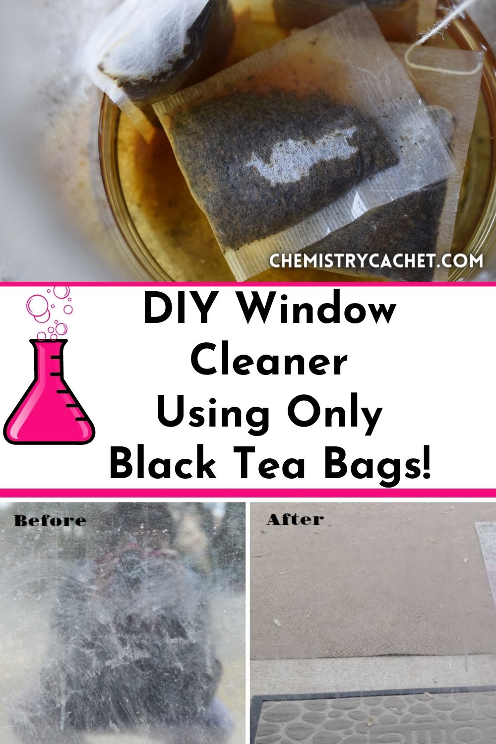 The Best DIY Window Cleaner Using Just Tea Bags