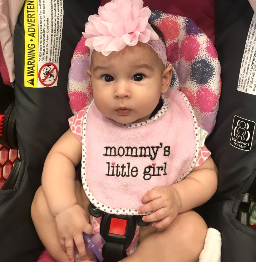 A day in the life of a 4 month old baby! Going to Lowe's