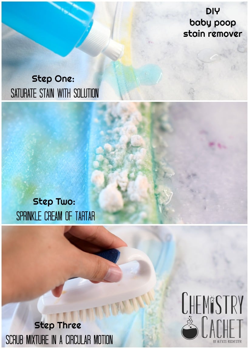 DIY baby poop stain remover. Homemade baby poop stain remover