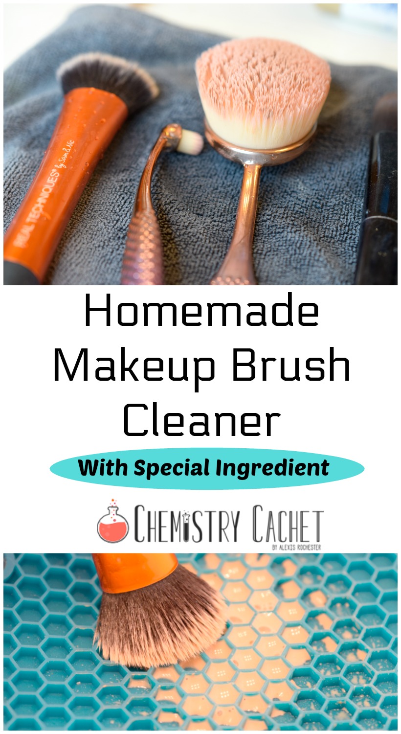 Homemade Makeup Brush Cleaner With Special Ingredient - Chemistry Cachet