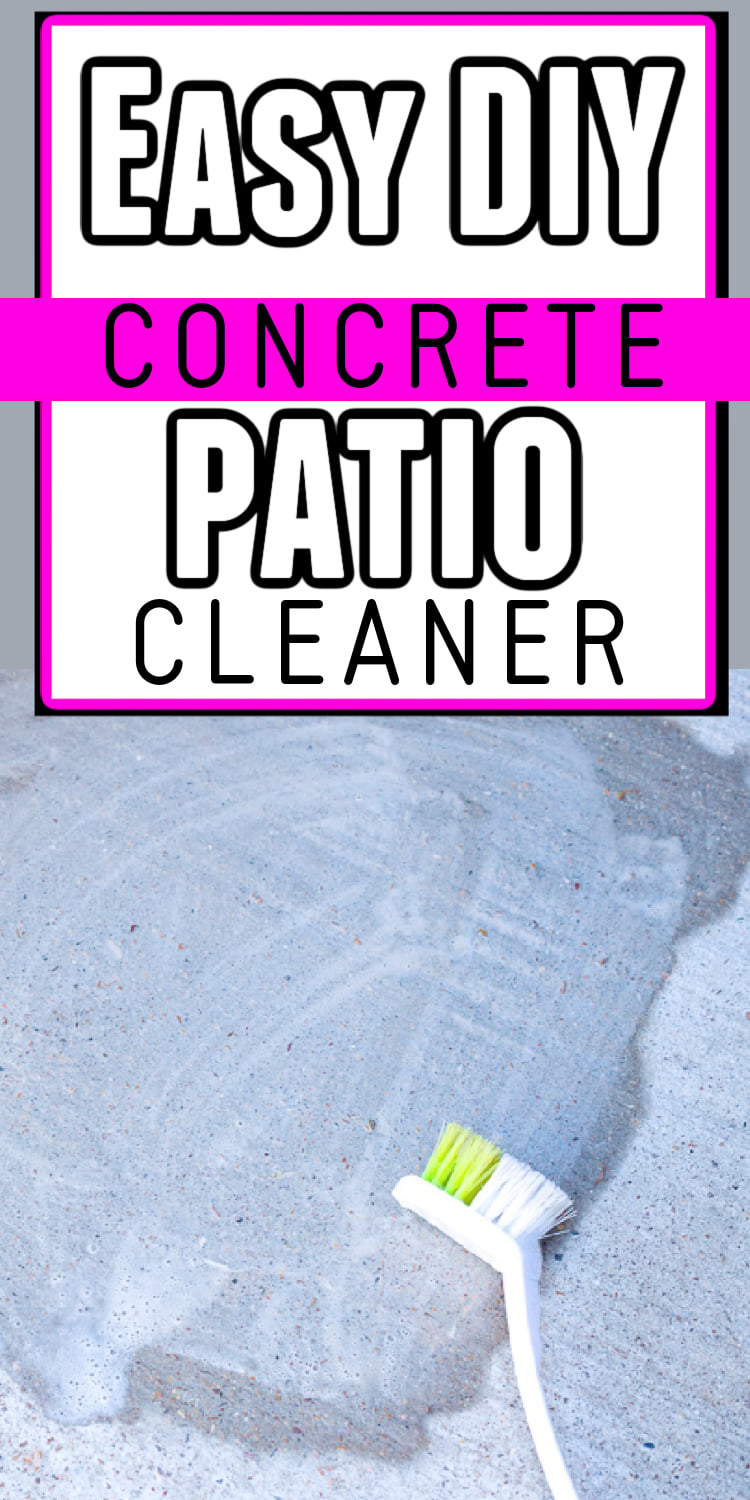 DIY concrete patio cleaner recipe