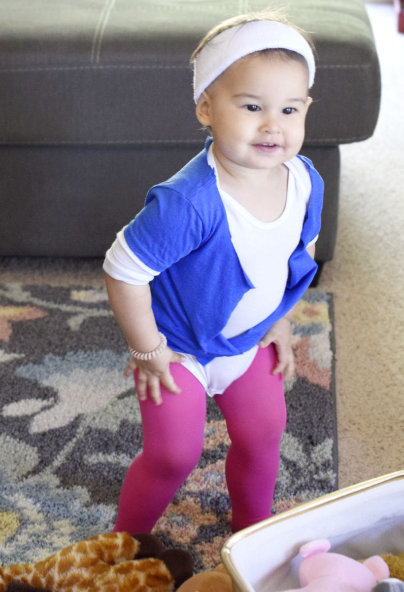 let's get physical baby costume
