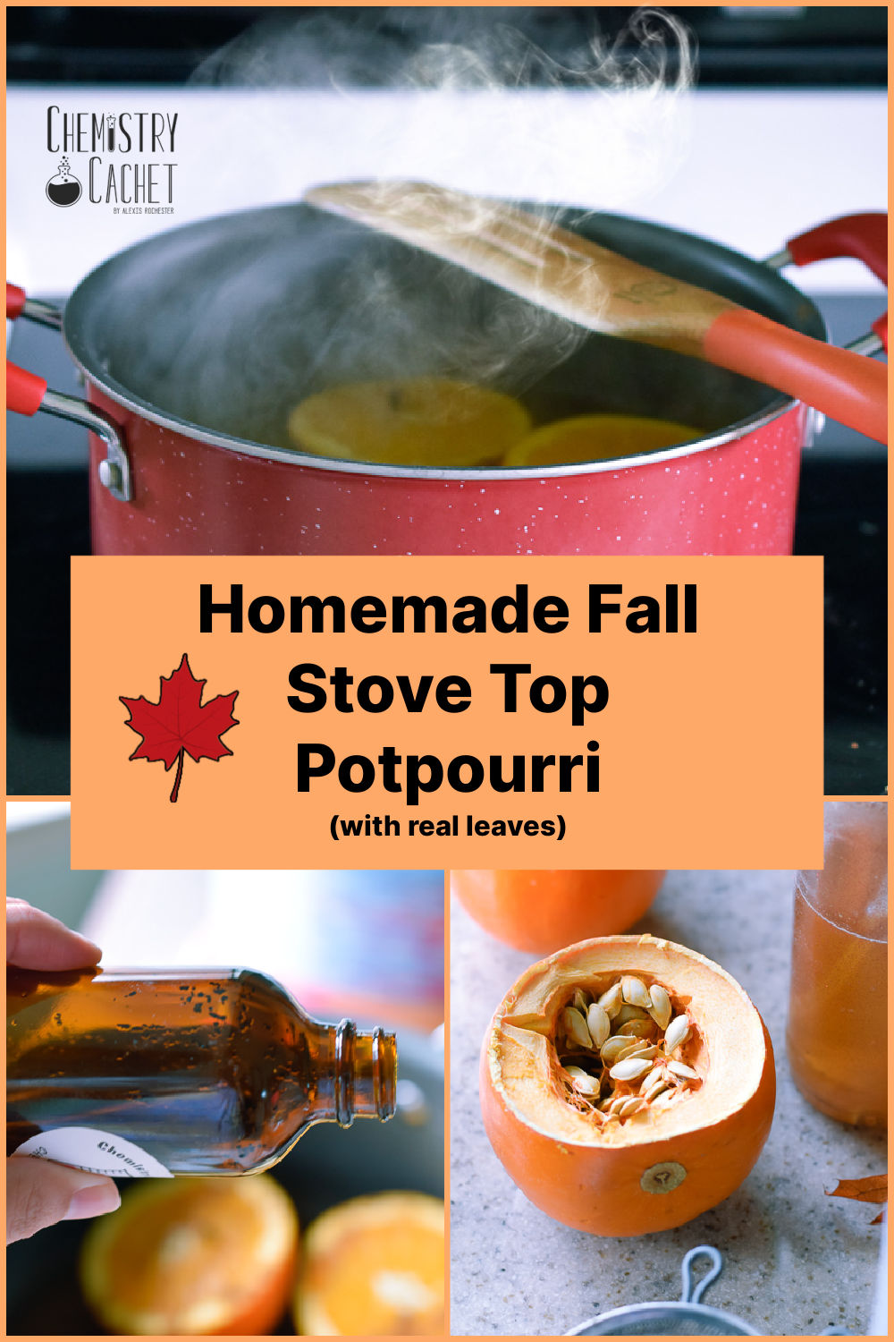 Homemade Fall Stove Top Poutpourri With Real Leaves