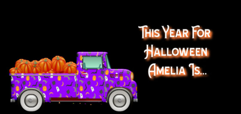Happy Halloween! Amelia’s Costume This Year!
