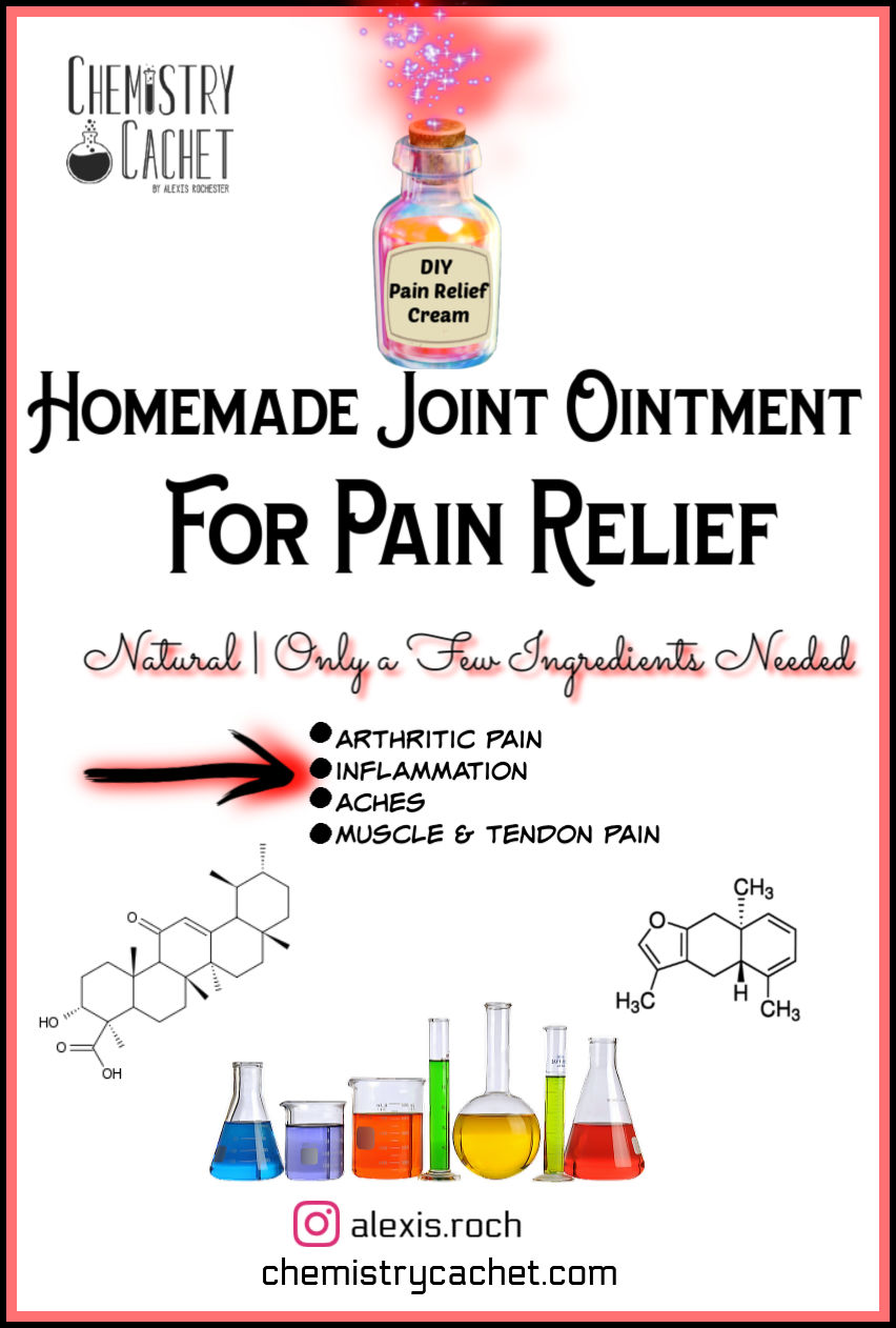 DIY pain relief cream from Chemistry Cachet