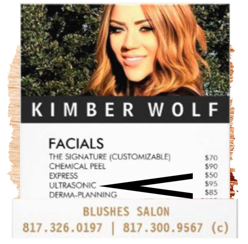 Ultrasonic Facial in Granbury, Stephenville, Weatherford, Fort Worth