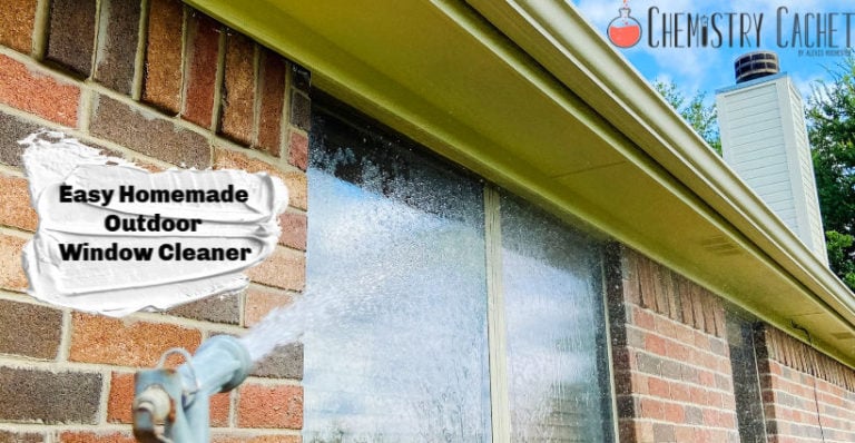 Easy homemade outdoor window cleaner