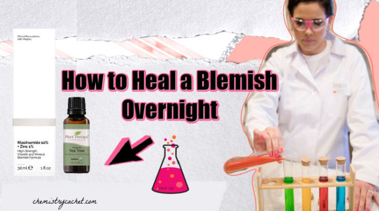 how to heal a blemish overnight with chemistry cachet