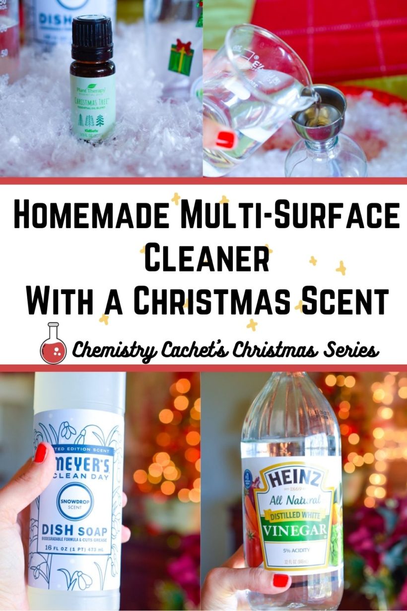 Homemade Multi-Surface Cleaner With A Christmas and Winter Scent