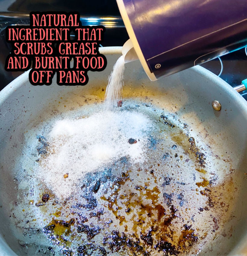How to Scrub Off Burnt Food and Soak Up Grease in Pans