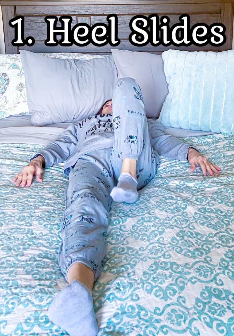 Bed Stretches, Heel Slides
