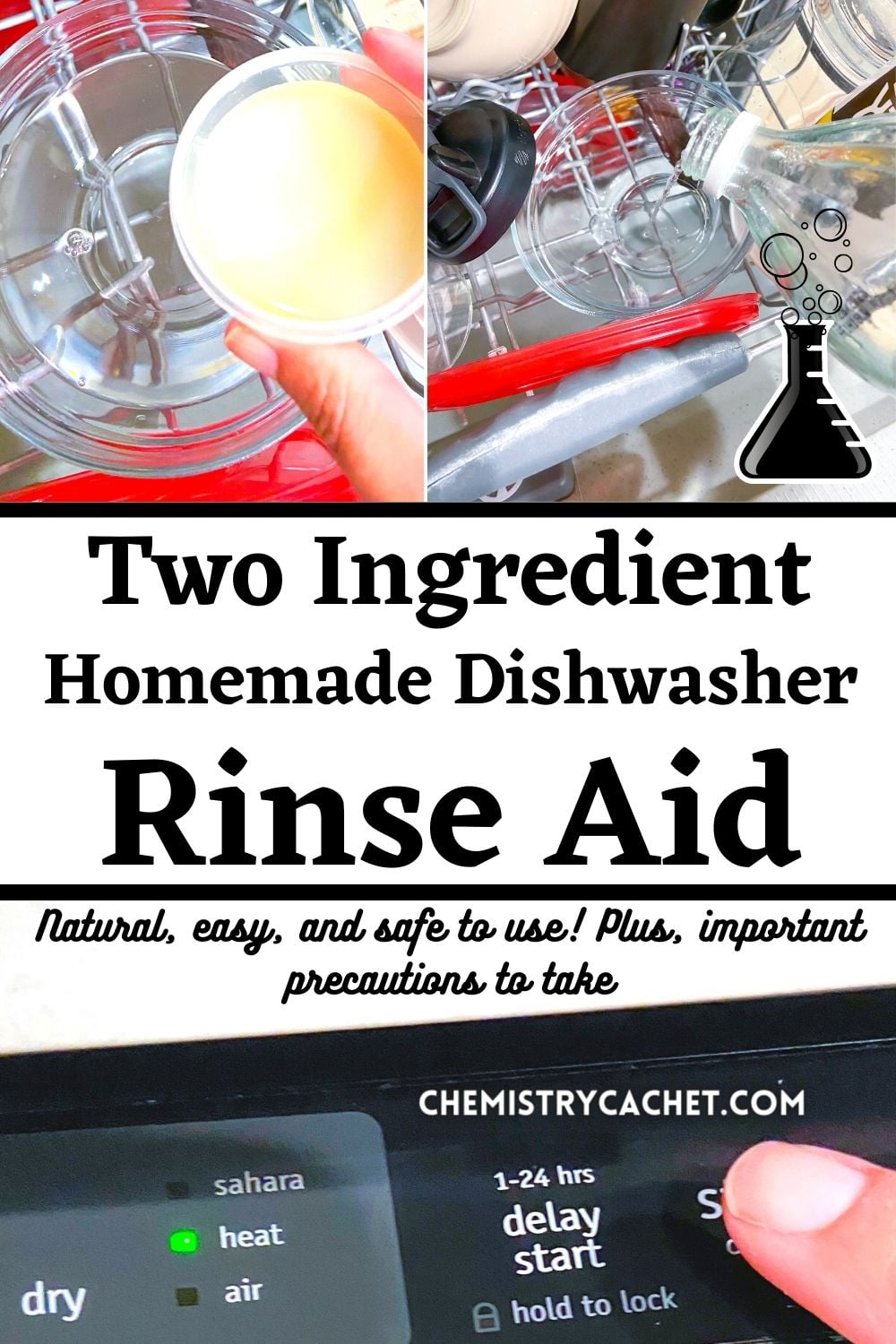 Two Ingredient Homemade Dishwasher Rinse Aid On Chemistry Cachet