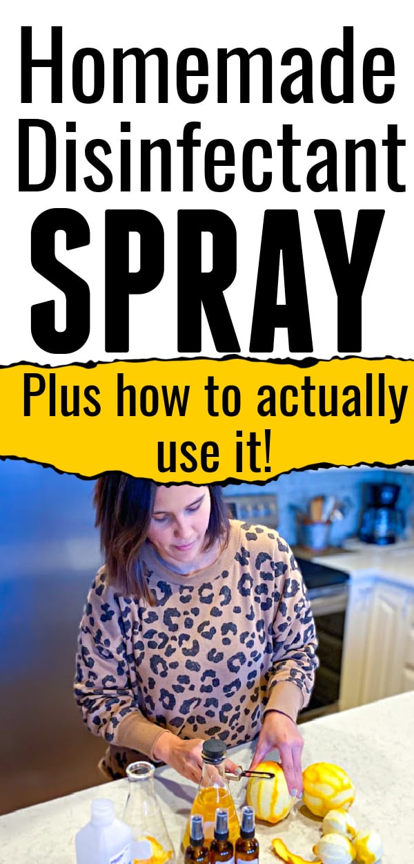 Homemade Disinfectant Spray & Cleaner