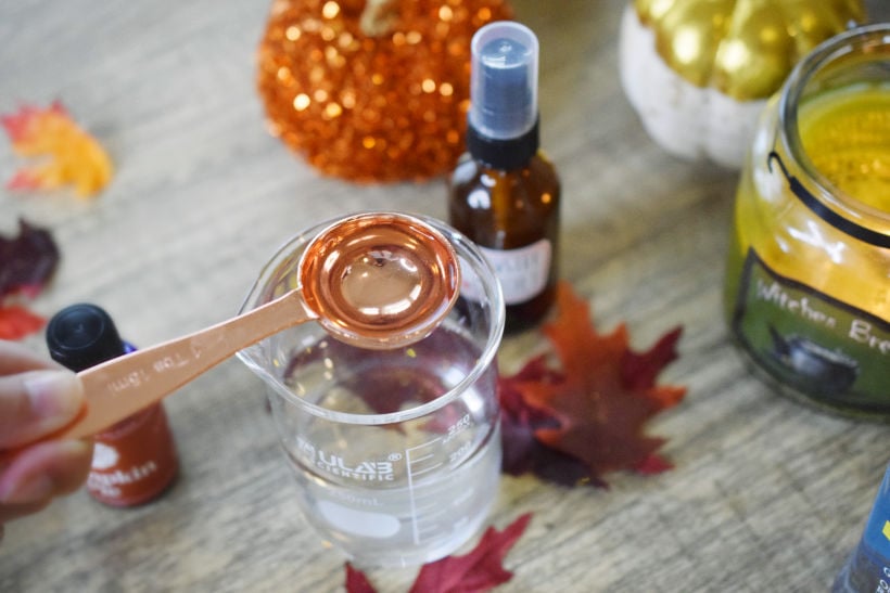 homemade pumpkin spice room spray