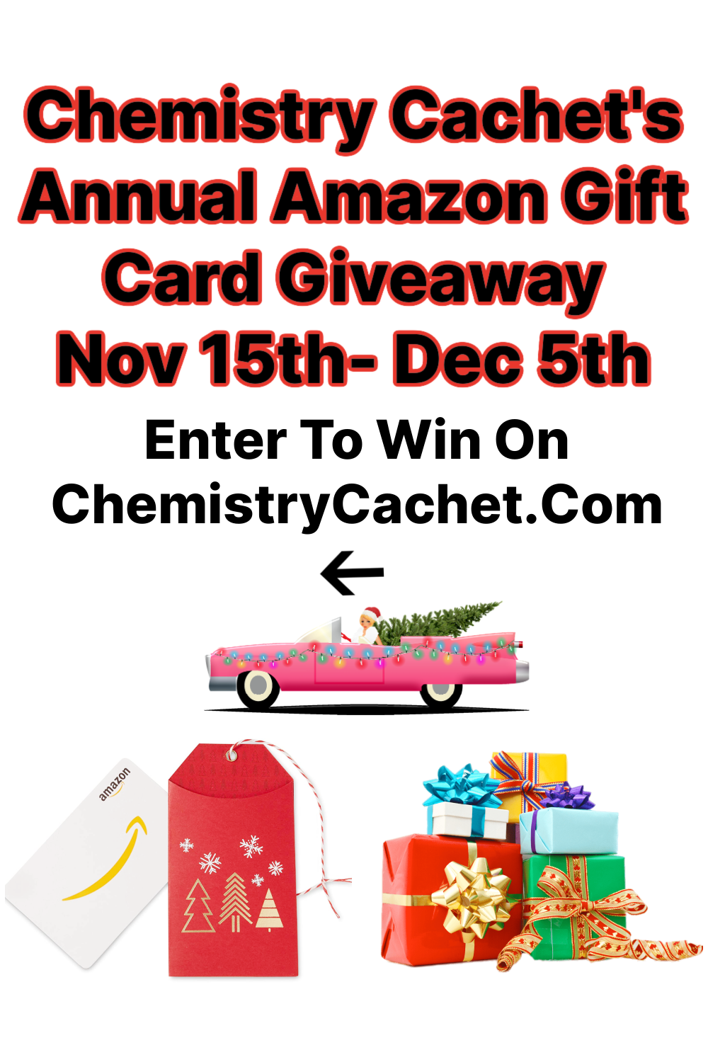 Chemistry Cachet's Annual $100 Amazon Gift Card Giveaway 2022